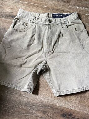 New River Men's Flat-Front Tan Chino Shorts‎ 34M Cotton